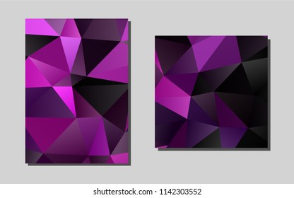 Light Pink, Bluevector background for presentations. Glitter abstract design concept with text box. Completely new template for your brand book.
