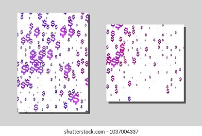 Light Pink, Bluevector banner for websites. Booklet with textbox on colorful abstract background. Beautiful design for cover of notepads.