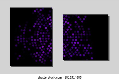 Light Pink, Bluevector brochure for ui, ux design. Abstract booklet on colored background with gradient. New design for a poster, banner of your website.
