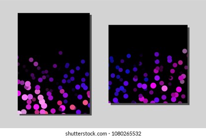 Light Pink, Bluevector cover for Envelopes. Modern abstract design concept with colorful gradient. Completely new template for your brand book.