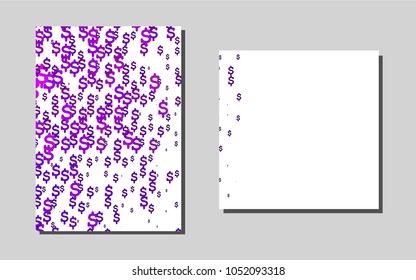 Light Pink, Bluevector pattern for posters. Modern abstract design concept with colorful gradient. Beautiful design for cover of notepads.