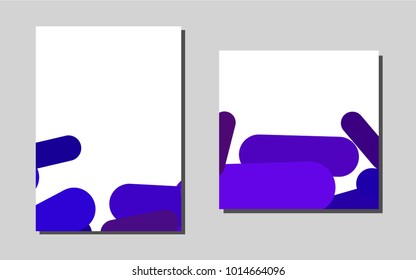 Light Pink, Bluevector template for landing pages. Modern abstract design concept with colorful gradient. Completely new template for your brand book.