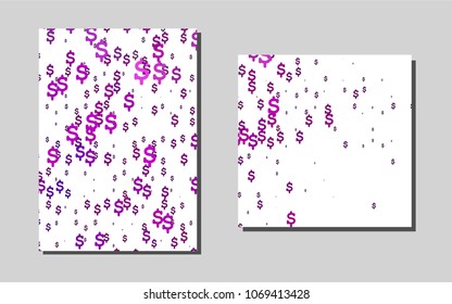 Light Pink, Bluevector template for landing pages. Web interface on abstract background with colorful gradient. The pattern can be used for any ad, booklets.