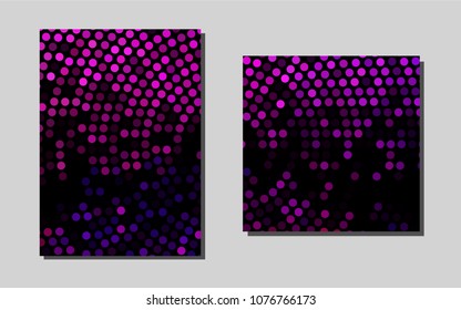Light Pink, Bluevector template for landing pages. Modern abstract design concept with colorful gradient. The pattern can be used for any ad, booklets.