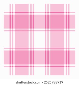 Fondo textil a cuadros de color rosa claro. rayas de acuarela, textura de tartán para mantel de picnic de primavera, camisas, cuadros, ropa, vestidos, mantas, papel. Vector
