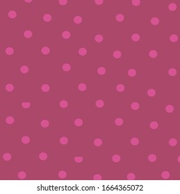 Light pink circle pattern arranged  in a bright pink background