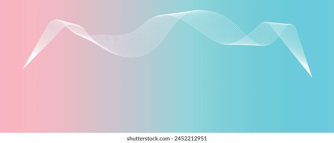 Color rosa claro y degradado de color Aqua con arte de línea suave Fondo en blanco para la exhibición del producto, fondo de publicidad del producto, fondo de lujo-3d, fondo moderno-abstracto, fondo 3d del producto