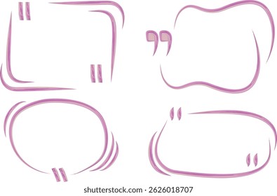 light pink colorful hand drawn art line quote different frames
