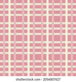 Light pink and cream lines on dark pink background.