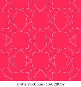 Light pink dot pattern on vivid pink background. This seamless simple pattern can be on tile, textile, carpet, wallpaper, curtain, monitor wallpaper, banner and etc.