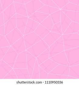 Light pink geometric abstract background, connect lines. Vector illustration