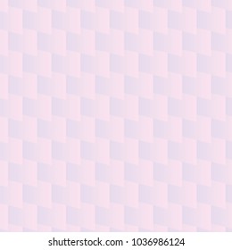 Light pink geometric seamless pattern. Vector background. Abstract background with white shapes in a perspective view. Vector illustration