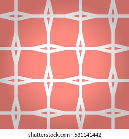 Light pink geometrical seamless pattern background in labyrinth style.
