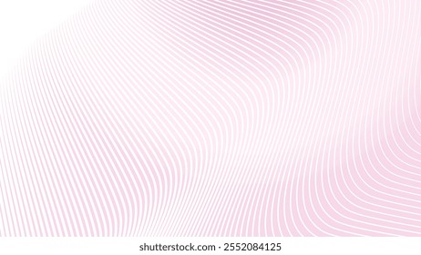 Light pink gradient background with curve line abstract vector image