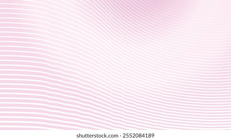 Light pink gradient background with curve line abstract vector image