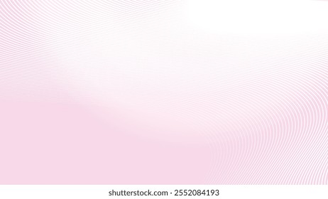 Light pink gradient background with curve line abstract vector image
