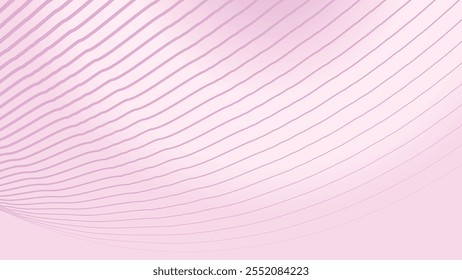 Light pink gradient background with curve line abstract vector image