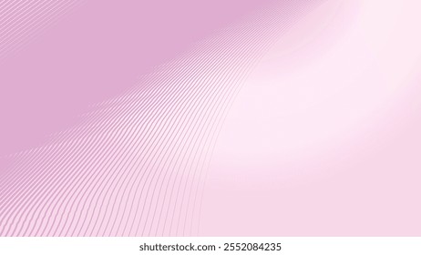 Light pink gradient background with curve line abstract vector image