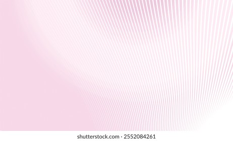 Light pink gradient background with curve line abstract vector image