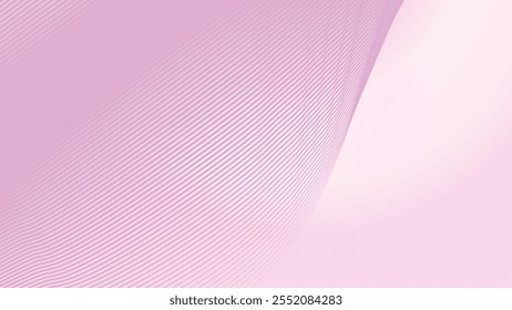 Light pink gradient background with curve line abstract vector image