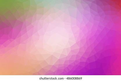 Light pink, green abstract polygonal pattern. A vague abstract illustration with gradient. A completely new template for your business design.
