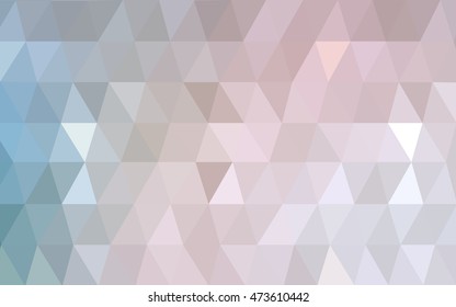 Light pink, green blurry triangle template. Shining colored illustration in a brand-new style. The polygonal design can be used for your web site.