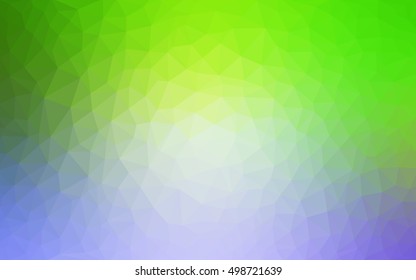 Light pink, green low poly pattern. Triangular geometric sample with gradient.  Brand-new design for your business.