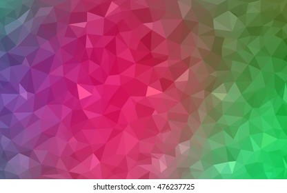 Light pink, green polygon abstract pattern. Brand-new colored illustration in blurry style with gradient. The template can be used as a background for cell phones.