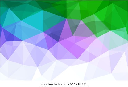 Light pink, green polygon abstract background. Modern geometrical abstract illustration with gradient. The completely new template can be used for your brand book.