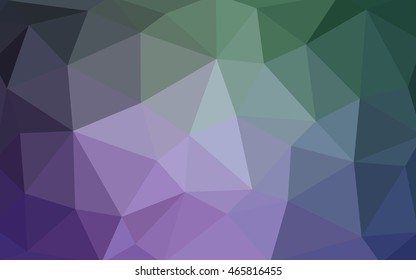 Light pink, green polygonal illustration, which consist of triangles. Triangular design for your business. Geometric background in Origami style with gradient.