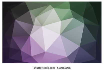 Light Pink Green polygonal illustration, which consist of triangles. Triangular design for your business. Creative geometric background in Origami style with gradient