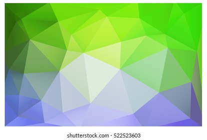 Light Pink Green polygonal illustration, which consist of triangles. Triangular design for your business. Creative geometric background in Origami style with gradient