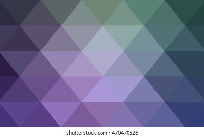 Light pink, green triangle mosaic pattern. Creative illustration in halftone style with gradient. The completely new template can be used for your brand book.