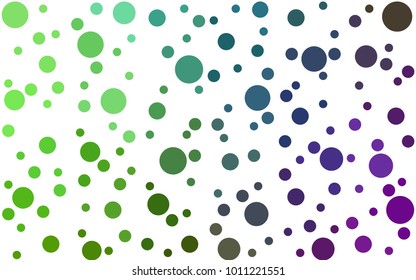 Light Pink, Green vector abstract pattern with circles.
