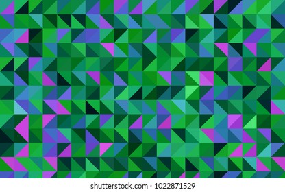 Light Pink, Green vector abstract mosaic pattern. Creative illustration in halftone style with gradient. Brand-new design for your business.