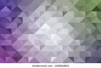 Light Pink, Green vector abstract polygonal background. A vague abstract illustration with gradient. Triangular pattern for your business design.