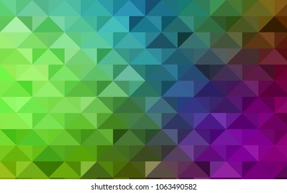 Light Pink, Green vector abstract polygonal template. Shining colored illustration in a brand-new style. Brand-new design for your business.