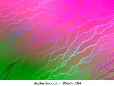 Light Pink, Green vector abstract doodle pattern. Colorful illustration in abstract style with doodles and Zen tangles. Hand painted design for web, wrapping, wallpaper.