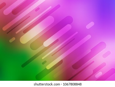 Light Pink, Green vector abstract doodle template. A completely new color illustration in doodle style. The template can be used as a background for cell phones.