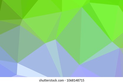 Light Pink, Green vector abstract mosaic background. Modern geometrical abstract illustration with gradient. Textured pattern can be used for background.