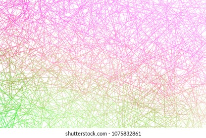Light Pink, Green vector abstract colorful background, which consist of triangles. Pattern with colored triangles on white background.
