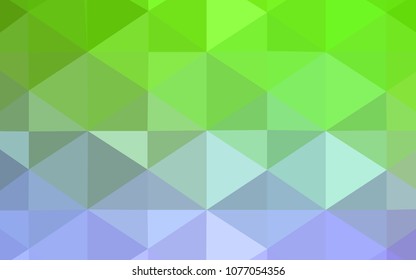 Light Pink, Green vector abstract polygonal pattern. Geometric illustration in Origami style with gradient.  Textured pattern can be used for background.