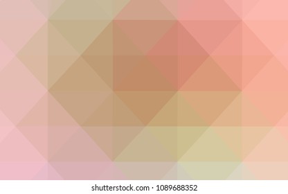 Light Pink, Green vector abstract polygonal pattern. Glitter abstract illustration with an elegant triangles. The template for cell phone's backgrounds.