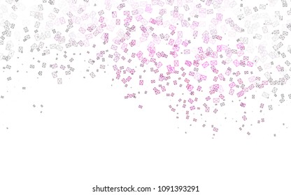 Light Pink, Green vector abstract colorful background, which consist of triangles. Pattern with colored triangles on white background.