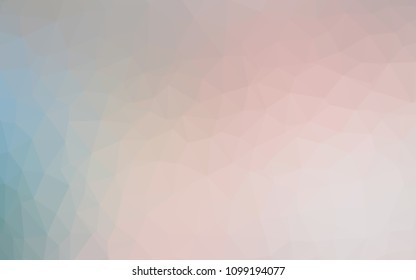 Light Pink, Green vector abstract polygonal template. Glitter abstract illustration with an elegant triangles. New template for your brand book.