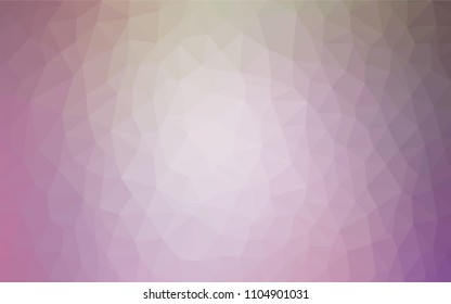 Light Pink, Green vector abstract mosaic background. Glitter abstract illustration with an elegant triangles. New template for your brand book.