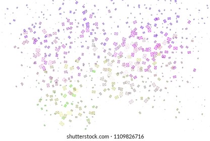 Light Pink, Green vector abstract colorful background, which consist of triangles. Pattern with colored triangles on white background.