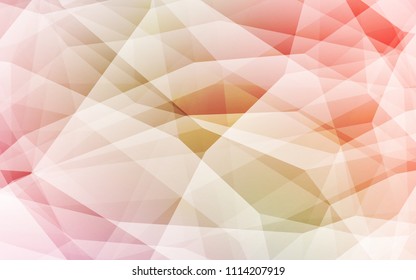 Light Pink, Green vector abstract mosaic pattern. Polygonal abstract illustration with gradient. Triangular pattern for your design.