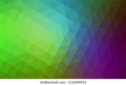 Light Pink, Green vector abstract polygonal template. A completely new color illustration in a polygonal style. Best triangular design for your business.