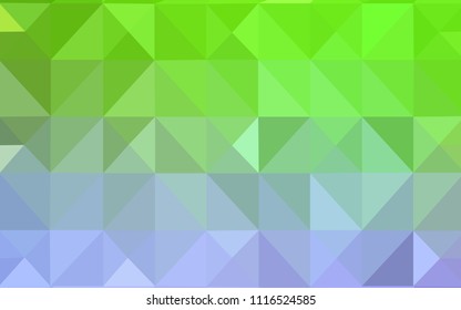 Light Pink, Green vector abstract polygonal template. Shining polygonal illustration, which consist of triangles. Brand new style for your business design.